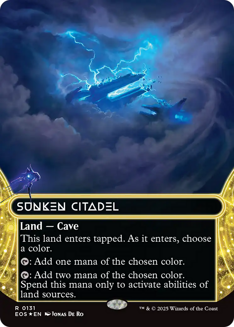 Sunken Citadel (0131) (Borderless) (Galaxy Foil) [Edge of Eternities: Stellar Sights] | Exor Games Truro