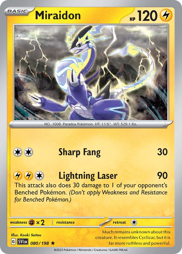 Miraidon (080/198) (Theme Deck Exclusive) [Scarlet & Violet: Base Set] | Exor Games Truro