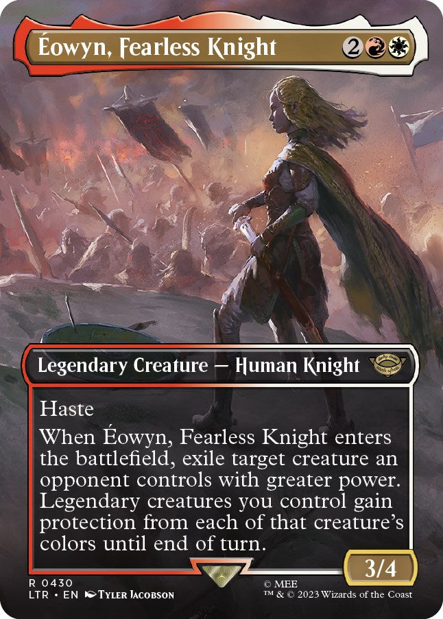 Eowyn, Fearless Knight (Borderless Alternate Art) [The Lord of the Rings: Tales of Middle-Earth] | Exor Games Truro