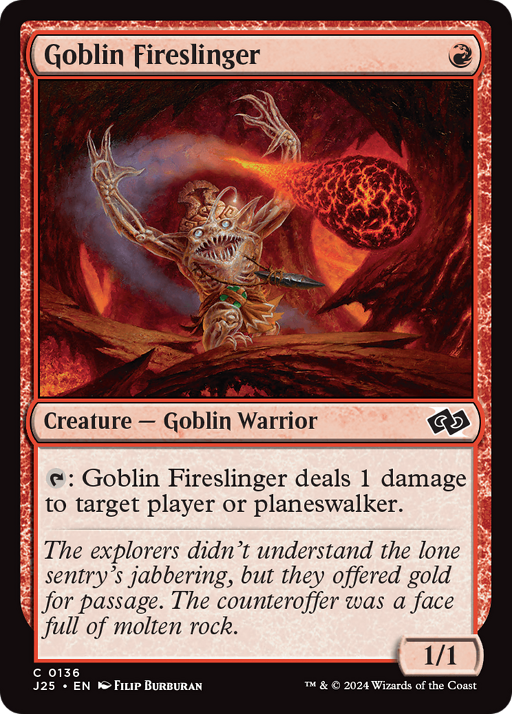 Goblin Fireslinger [Foundations Jumpstart] | Exor Games Truro