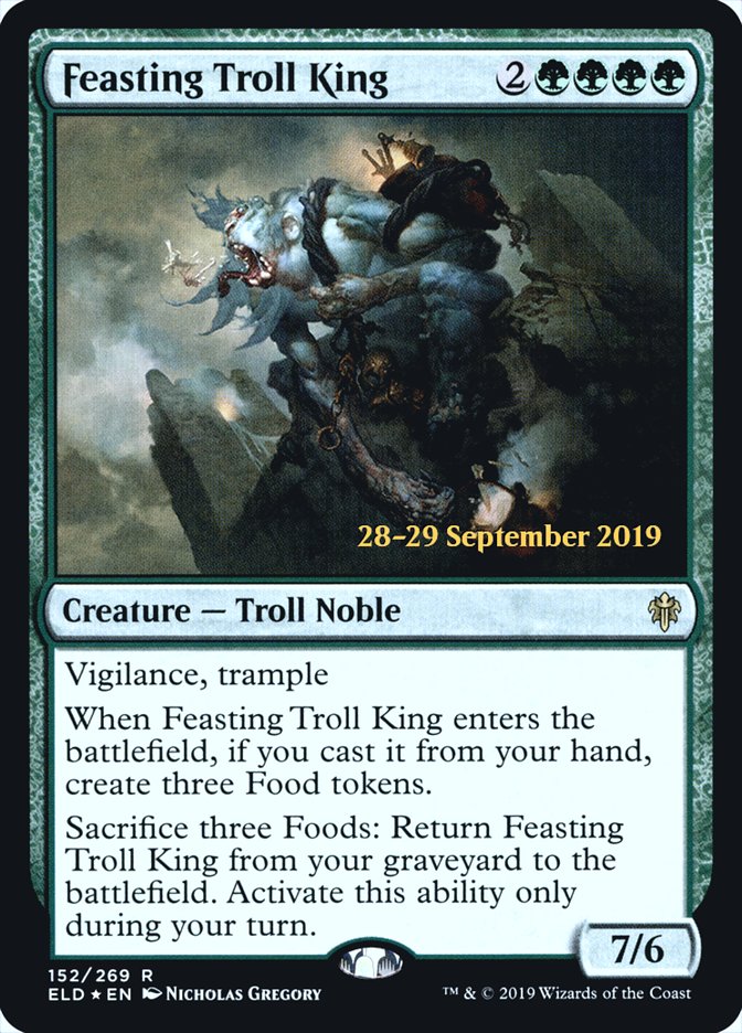 Feasting Troll King [Throne of Eldraine Prerelease Promos] | Exor Games Truro