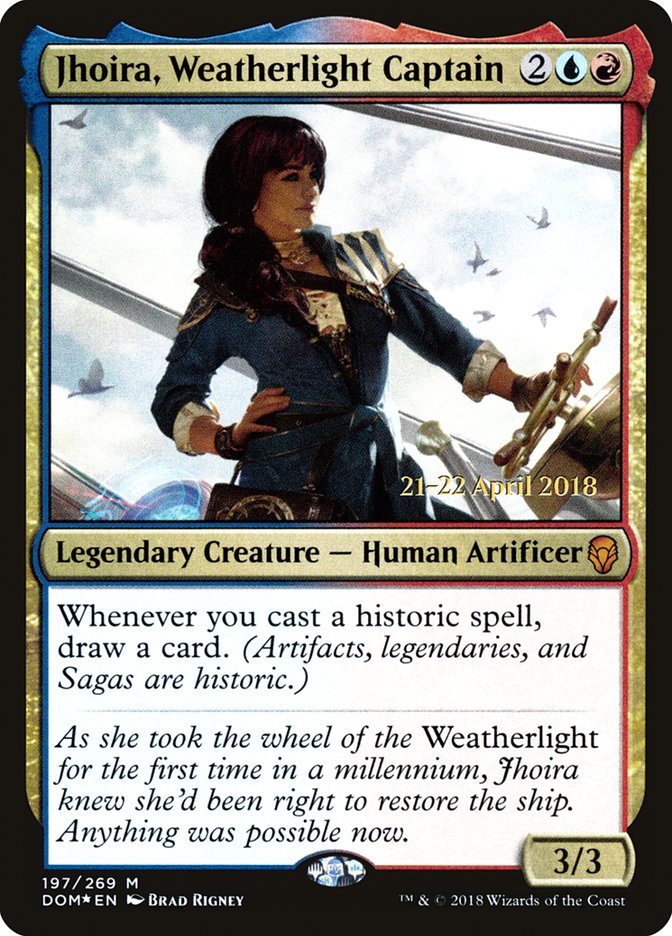 Jhoira, Weatherlight Captain [Dominaria Prerelease Promos] | Exor Games Truro