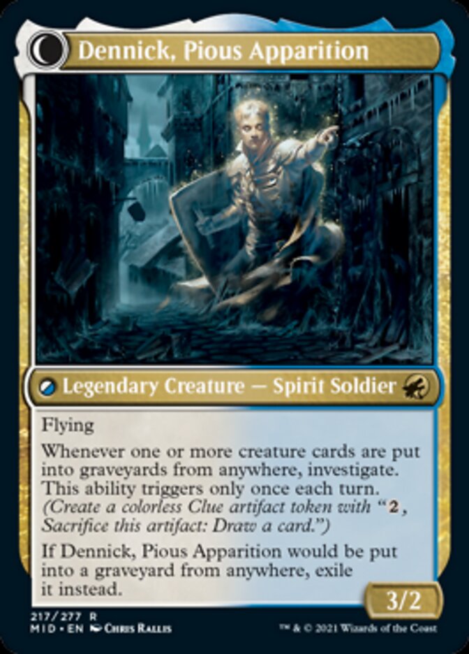 Dennick, Pious Apprentice // Dennick, Pious Apparition [Innistrad: Midnight Hunt] | Exor Games Truro