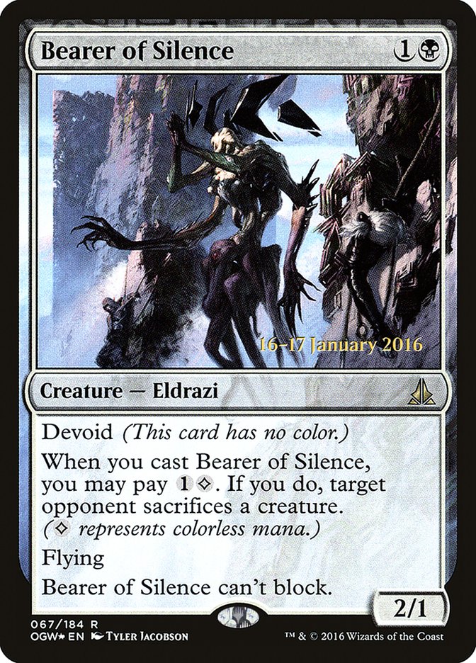 Bearer of Silence [Oath of the Gatewatch Prerelease Promos] | Exor Games Truro