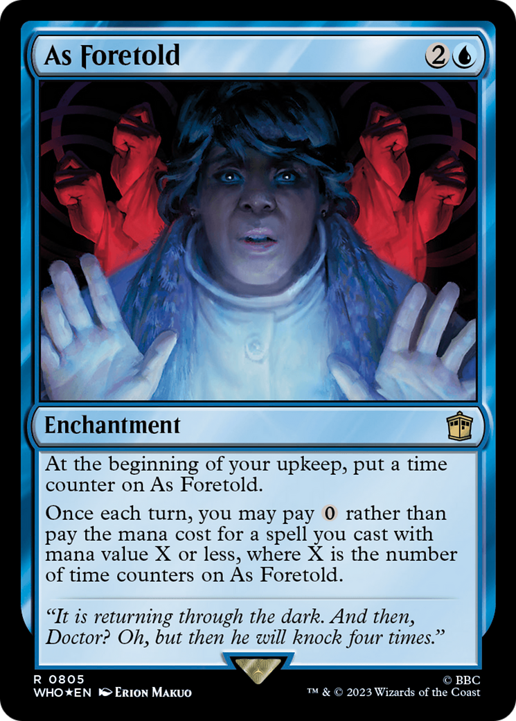 As Foretold (Surge Foil) [Doctor Who] | Exor Games Truro