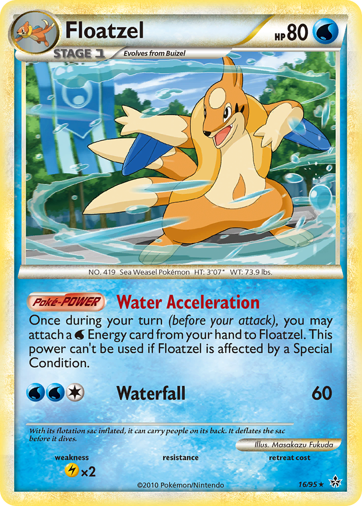 Floatzel (16/95) [HeartGold & SoulSilver: Unleashed] | Exor Games Truro