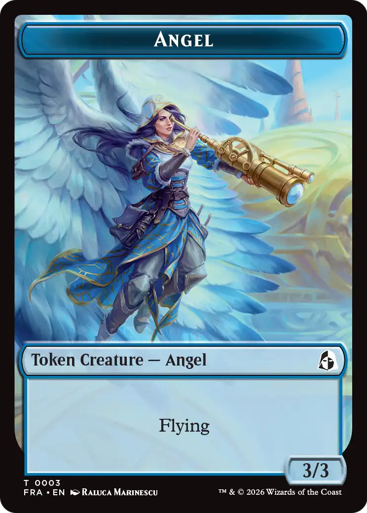 Angel (0003) // Beast Double-Sided Token [Reality Fracture Tokens] | Exor Games Truro