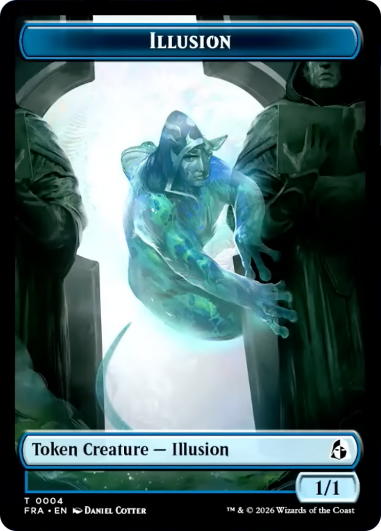 Illusion // Jace Double-Sided Token [Reality Fracture Tokens] | Exor Games Truro