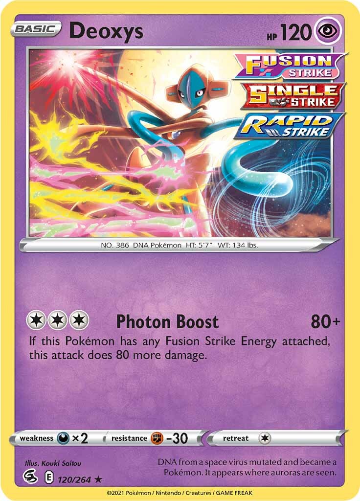 Deoxys (120/264) [Sword & Shield: Fusion Strike] | Exor Games Truro