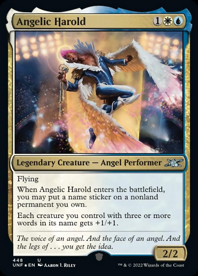 Angelic Harold (Galaxy Foil) [Unfinity] | Exor Games Truro