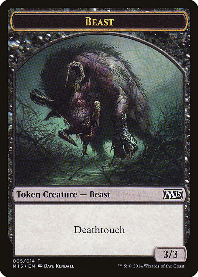 Beast Token (005/014) [Magic 2015 Tokens] | Exor Games Truro