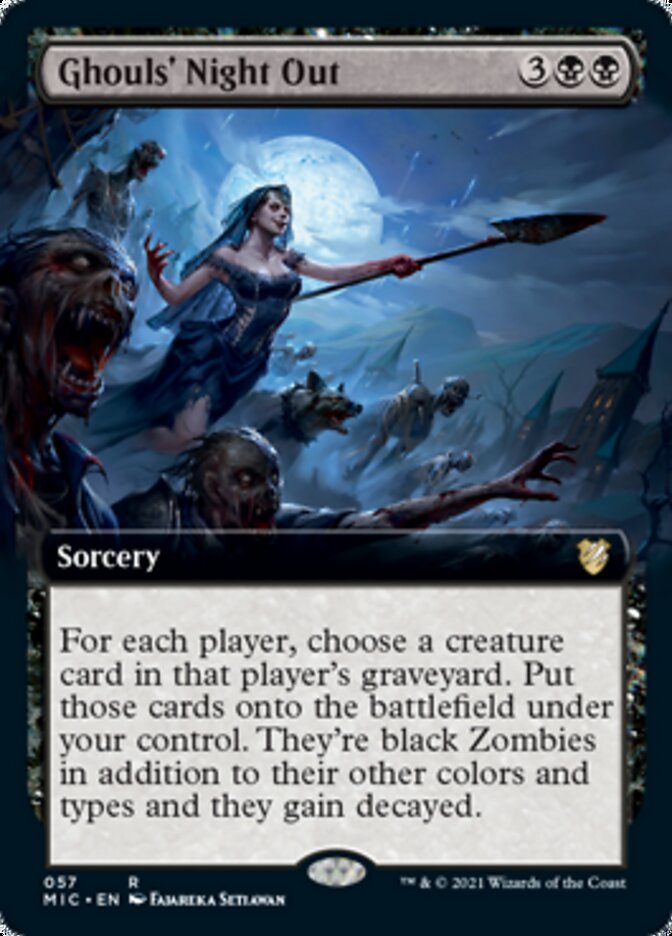 Ghouls' Night Out (Extended Art) [Innistrad: Midnight Hunt Commander] | Exor Games Truro