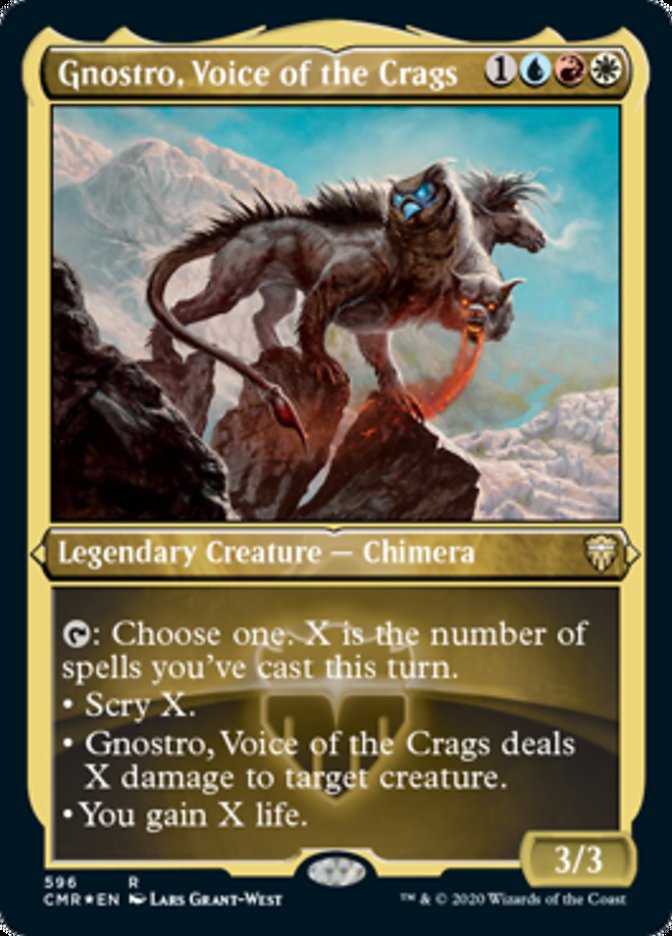 Gnostro, Voice of the Crags (Etched) [Commander Legends] | Exor Games Truro