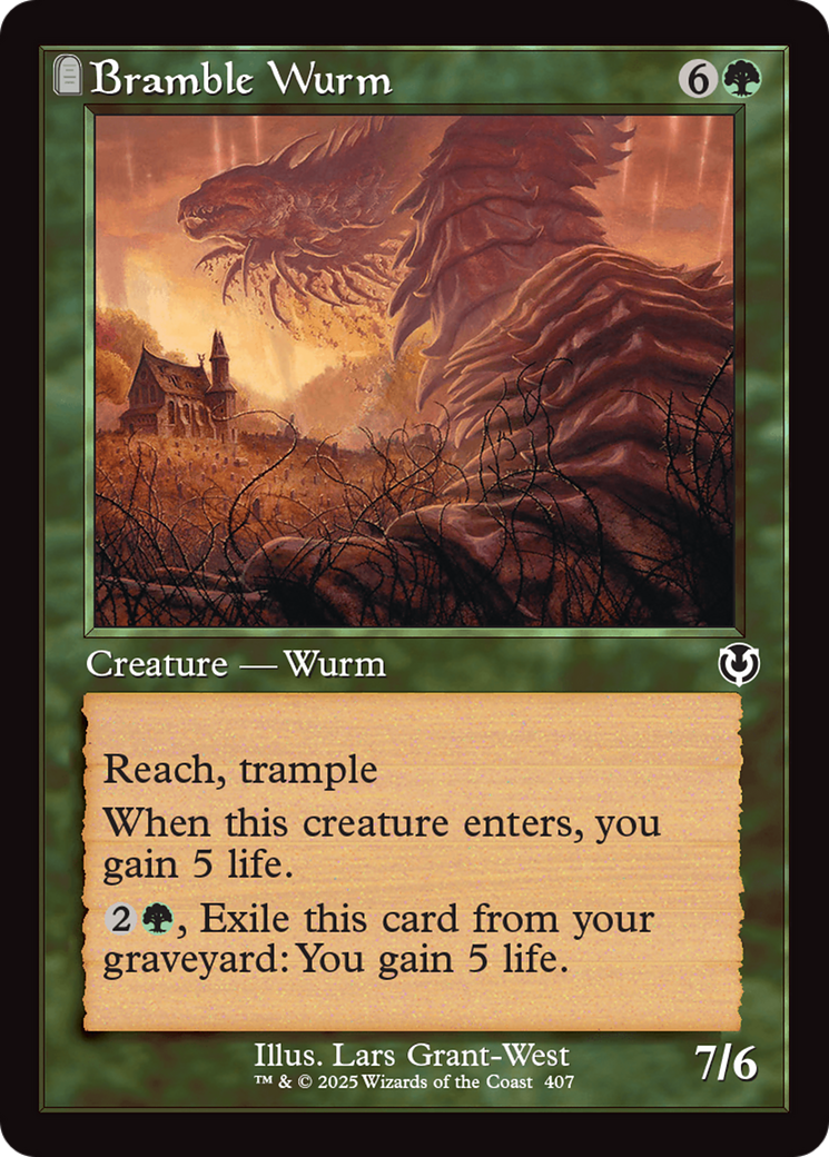 Bramble Wurm (Retro Frame) [Innistrad Remastered] | Exor Games Truro