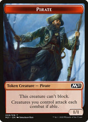 Knight // Pirate Double-Sided Token [Core Set 2021 Tokens] | Exor Games Truro