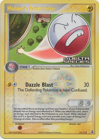 Holon's Electrode (21/113) (Stamped) [EX: Delta Species] | Exor Games Truro