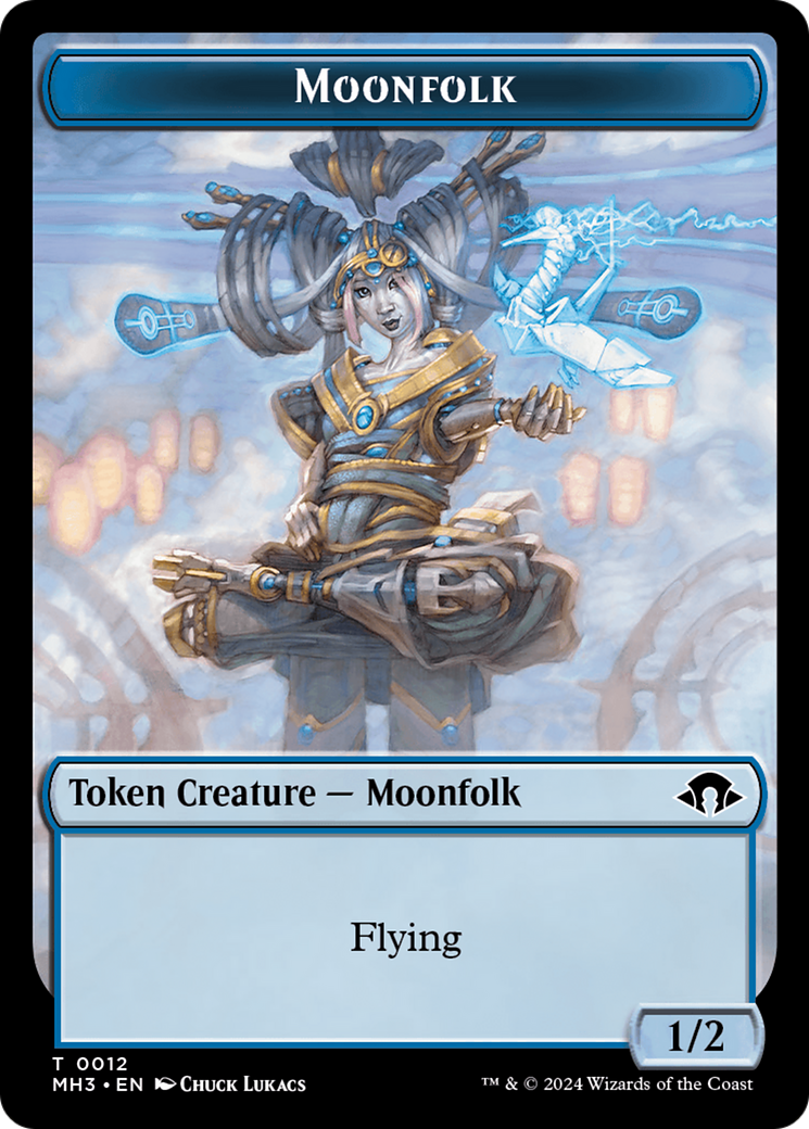 Moonfolk Token [Modern Horizons 3 Tokens] | Exor Games Truro