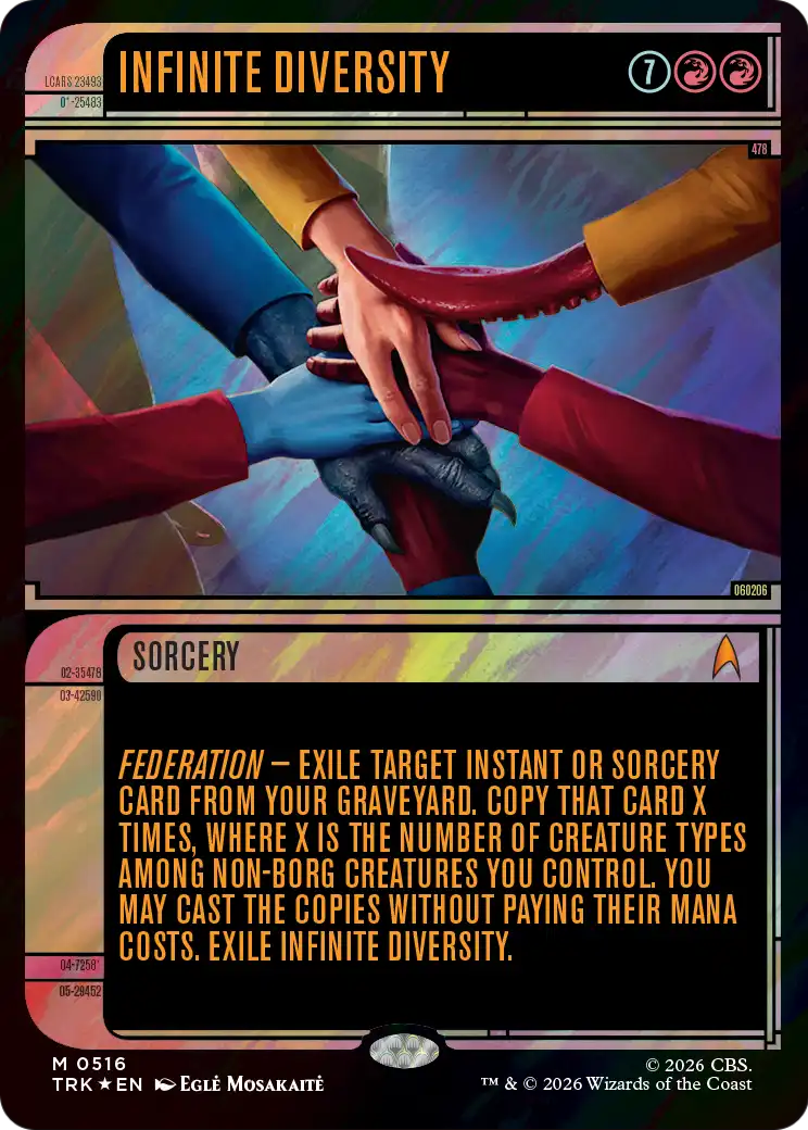 Infinite Diversity (Showcase) (Surge Foil) [Star Trek] | Exor Games Truro