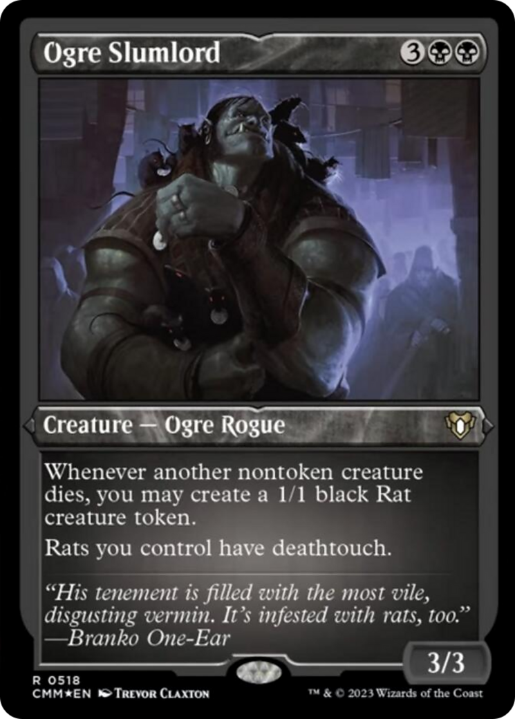 Ogre Slumlord (Foil Etched) [Commander Masters] | Exor Games Truro