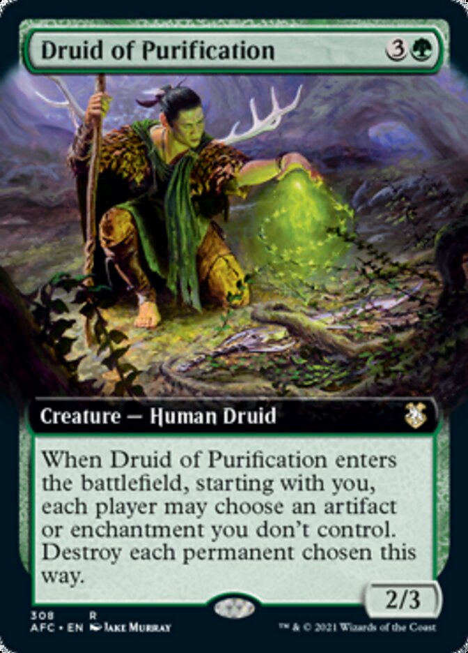 Druid of Purification (Extended Art) [Dungeons & Dragons: Adventures in the Forgotten Realms Commander] | Exor Games Truro