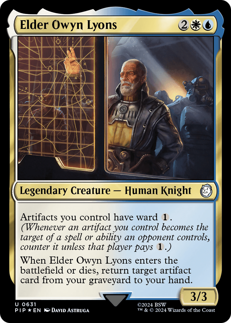 Elder Owyn Lyons (Surge Foil) [Fallout] | Exor Games Truro