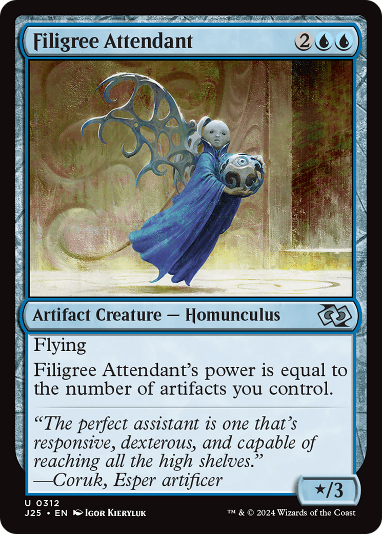 Filigree Attendant [Foundations Jumpstart] | Exor Games Truro