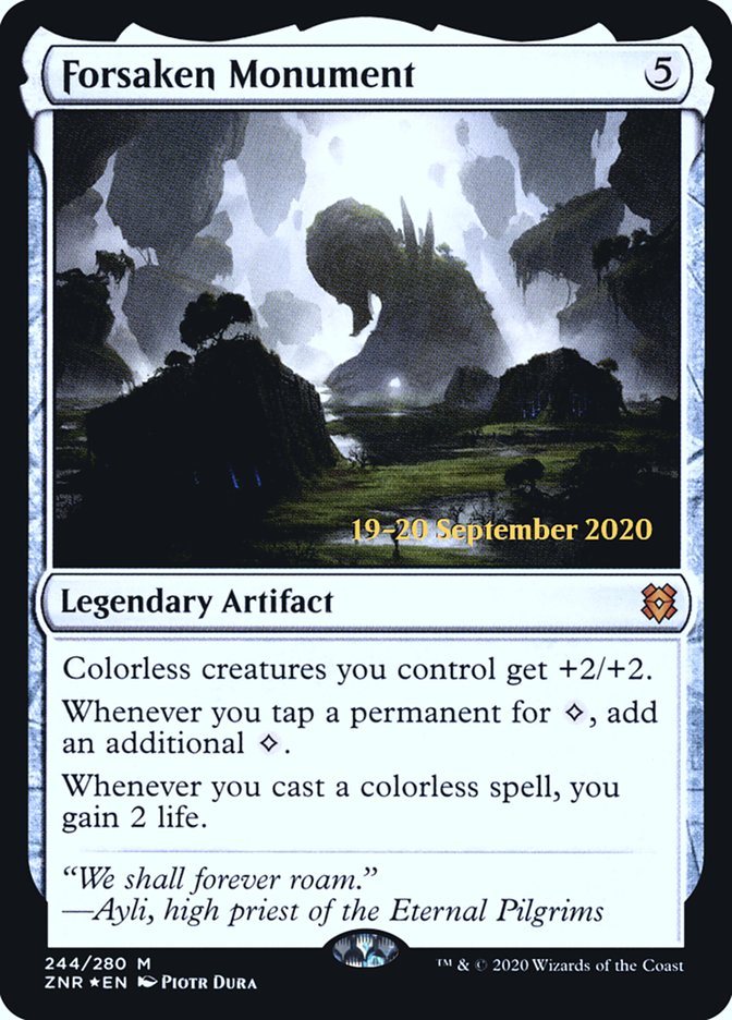 Forsaken Monument [Zendikar Rising Prerelease Promos] | Exor Games Truro