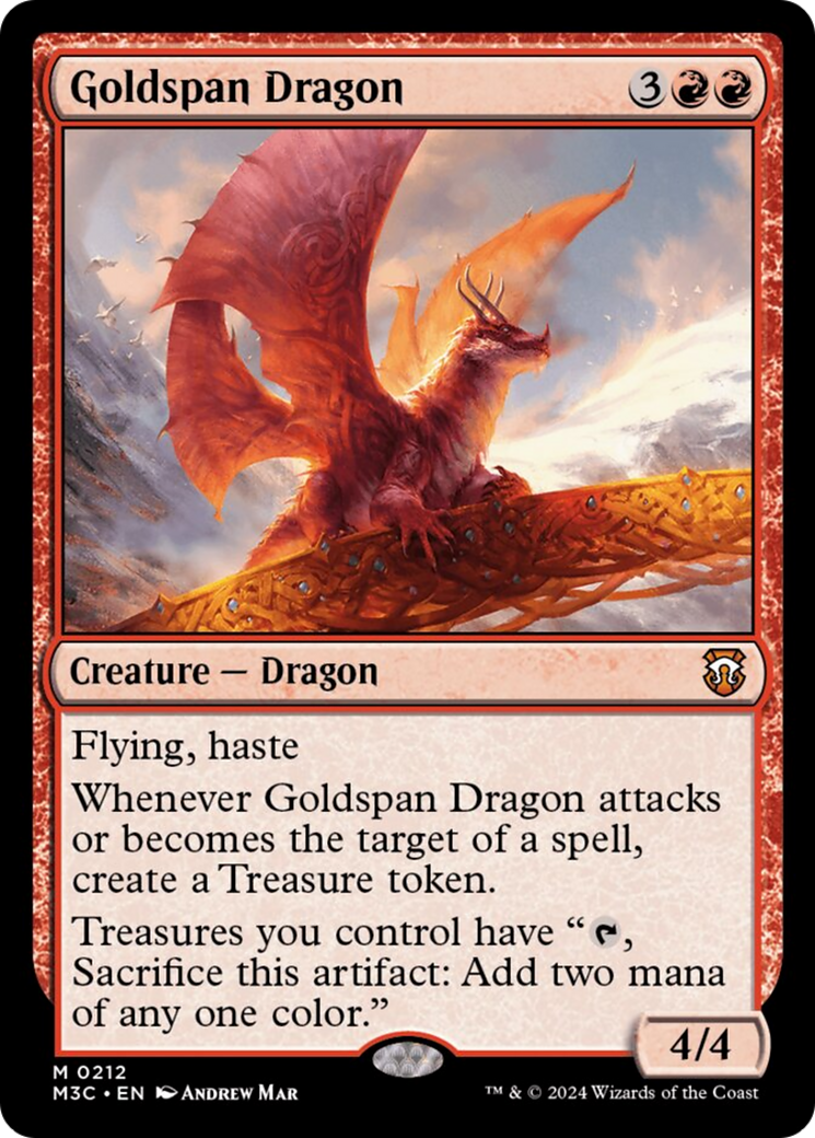 Goldspan Dragon (Ripple Foil) [Modern Horizons 3 Commander] | Exor Games Truro