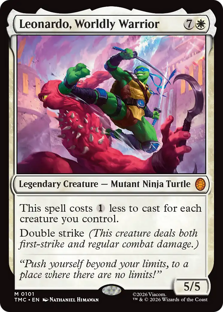 Leonardo, Worldly Warrior [Teenage Mutant Ninja Turtles Commander] | Exor Games Truro