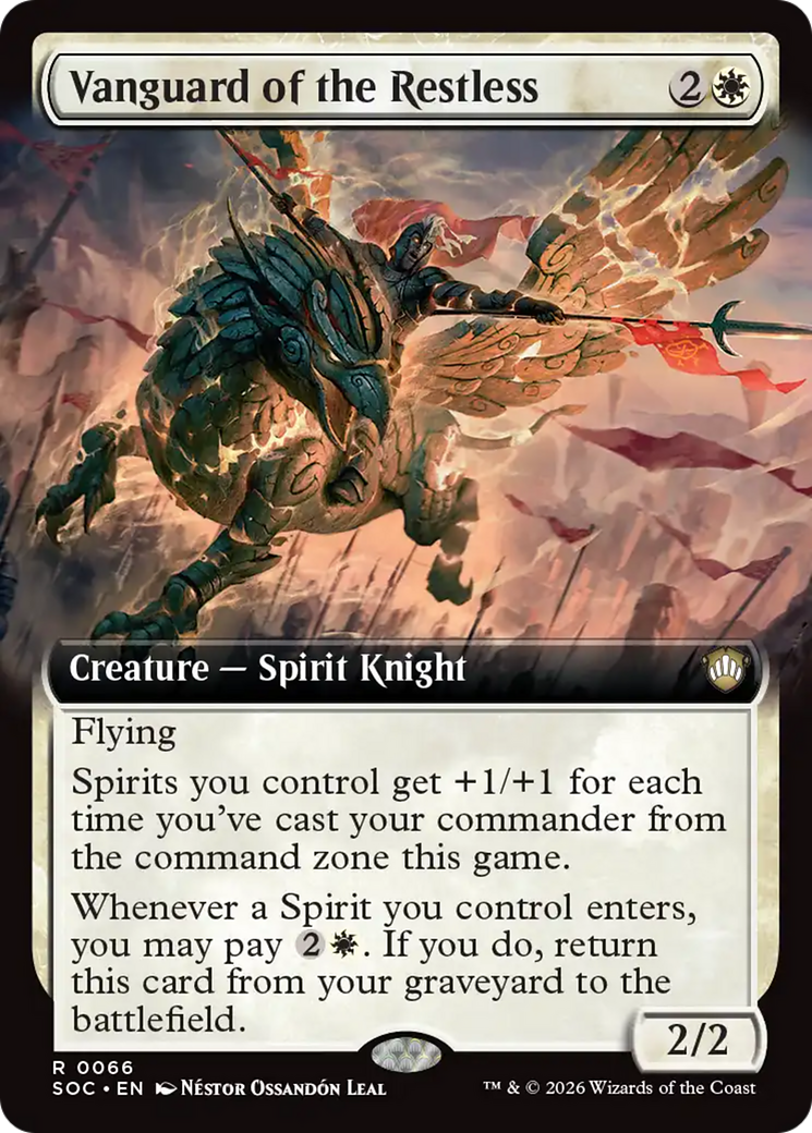 Vanguard of the Restless (Extended Art) [Secrets of Strixhaven Commander] | Exor Games Truro
