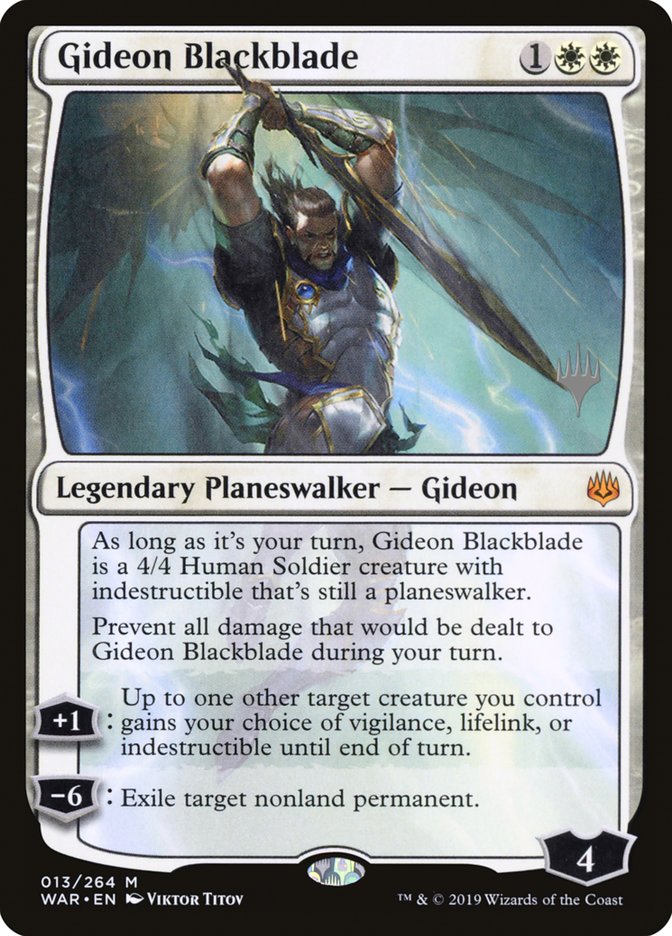 Gideon Blackblade (Promo Pack) [War of the Spark Promos] | Exor Games Truro