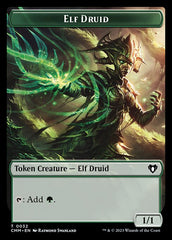 Saproling // Elf Druid Double-Sided Token [Commander Masters Tokens] | Exor Games Truro