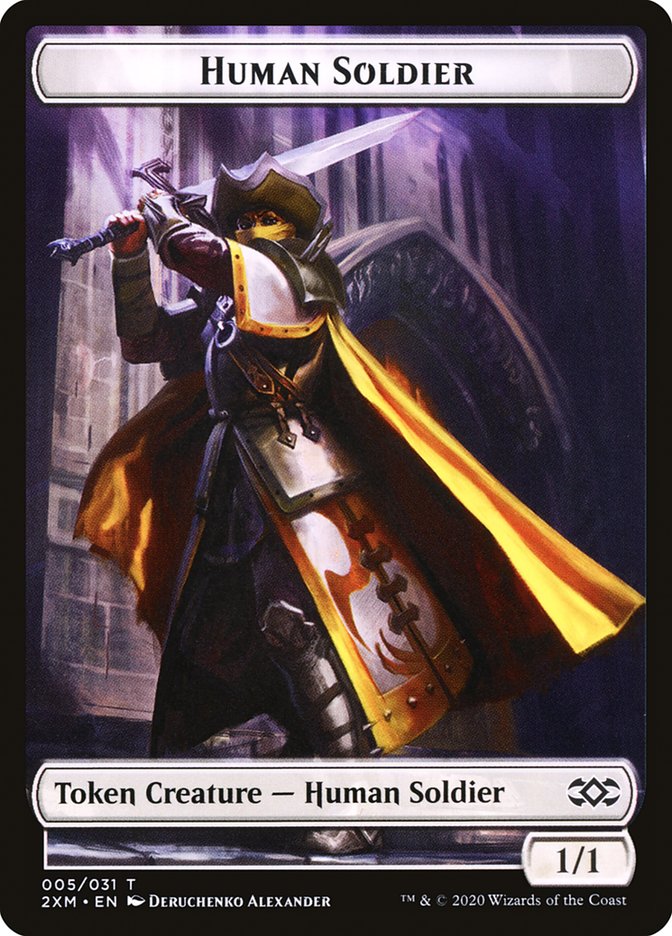 Human Soldier Token [Double Masters Tokens] | Exor Games Truro
