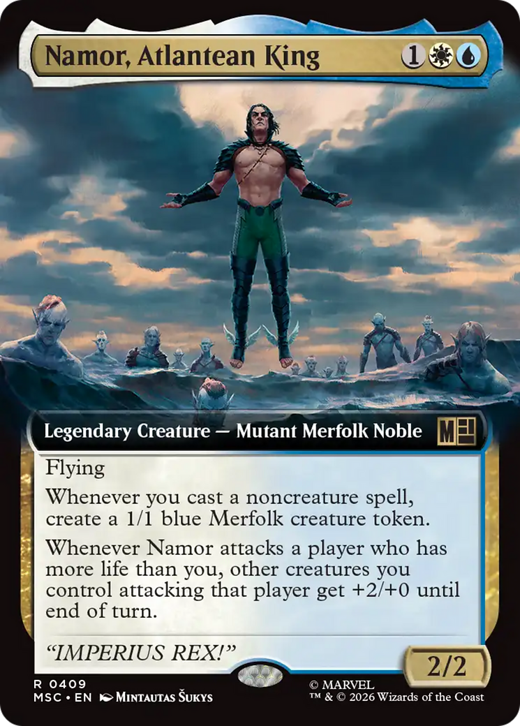 Namor, Atlantean King (Extended Art) [Marvel Super Heroes Commander] | Exor Games Truro