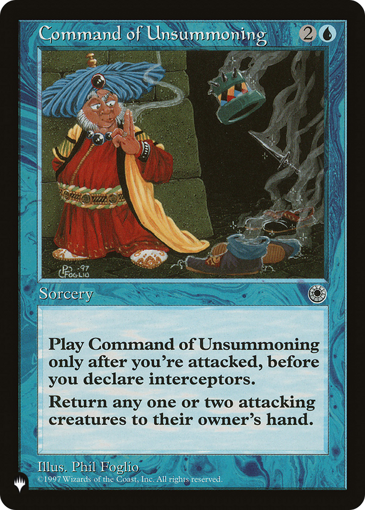 Command of Unsummoning [The List Reprints] | Exor Games Truro