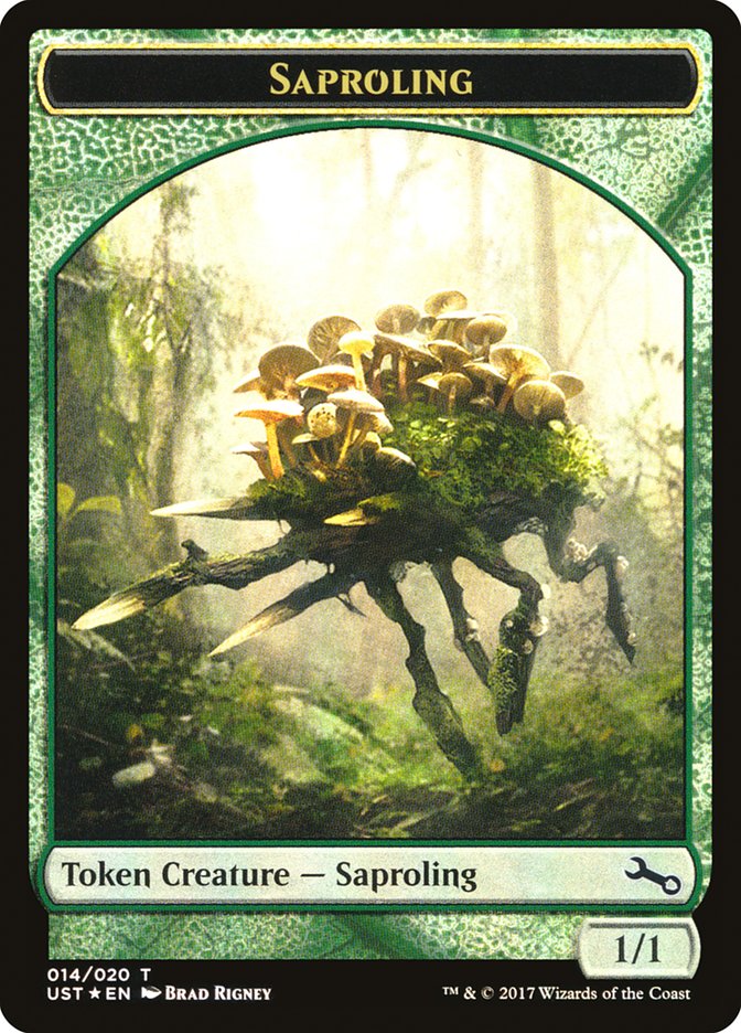 Saproling // Saproling Double-Sided Token [Unstable Tokens] | Exor Games Truro