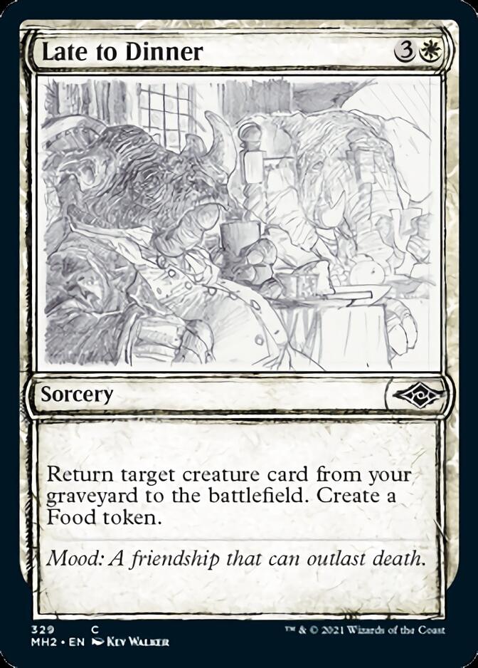 Late to Dinner (Sketch) [Modern Horizons 2] | Exor Games Truro