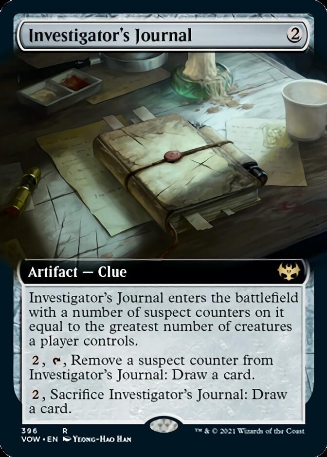 Investigator's Journal (Extended Art) [Innistrad: Crimson Vow] | Exor Games Truro