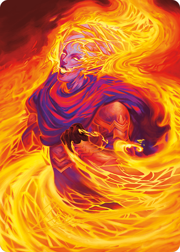Flare of Duplication Art Card (Gold-Stamped Signature) [Modern Horizons 3 Art Series] | Exor Games Truro