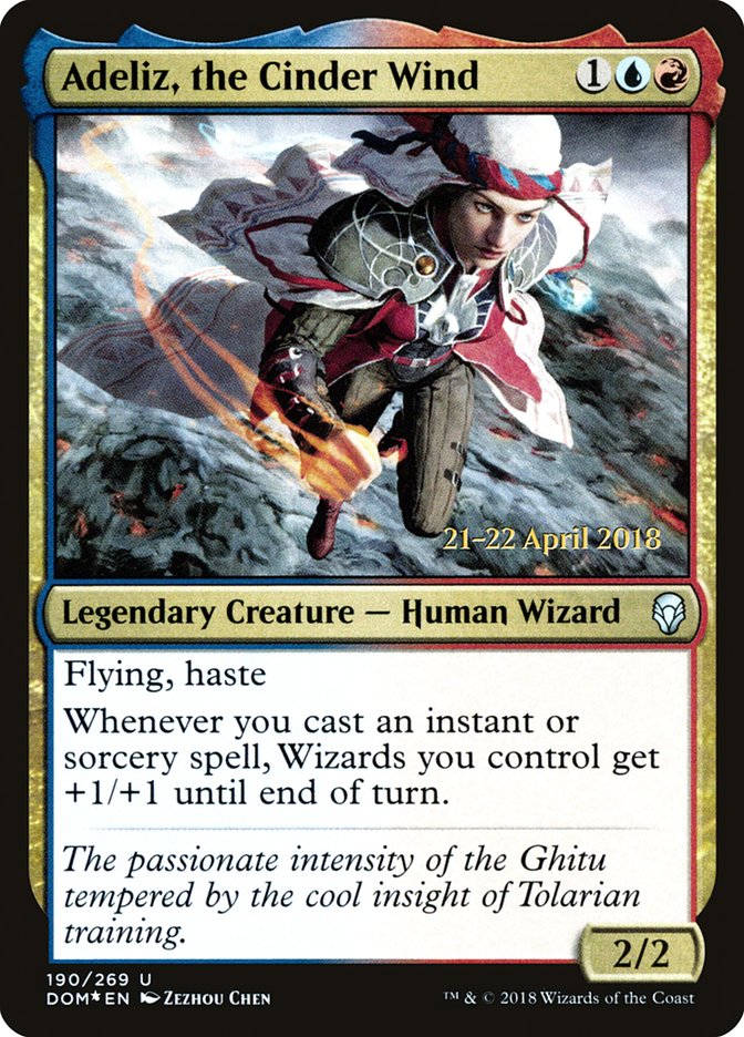 Adeliz, the Cinder Wind [Dominaria Prerelease Promos] | Exor Games Truro