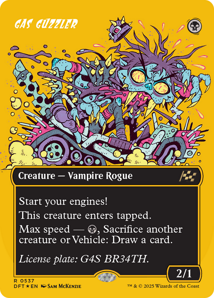 Gas Guzzler (Borderless) (First-Place Foil) [Aetherdrift] | Exor Games Truro