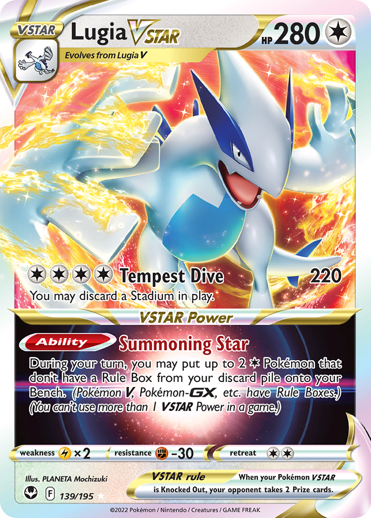 Lugia VSTAR (139/195) (Jumbo Card) [Sword & Shield: Silver Tempest] | Exor Games Truro