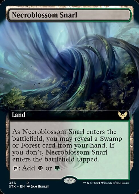 Necroblossom Snarl (Extended Art) [Strixhaven: School of Mages] | Exor Games Truro