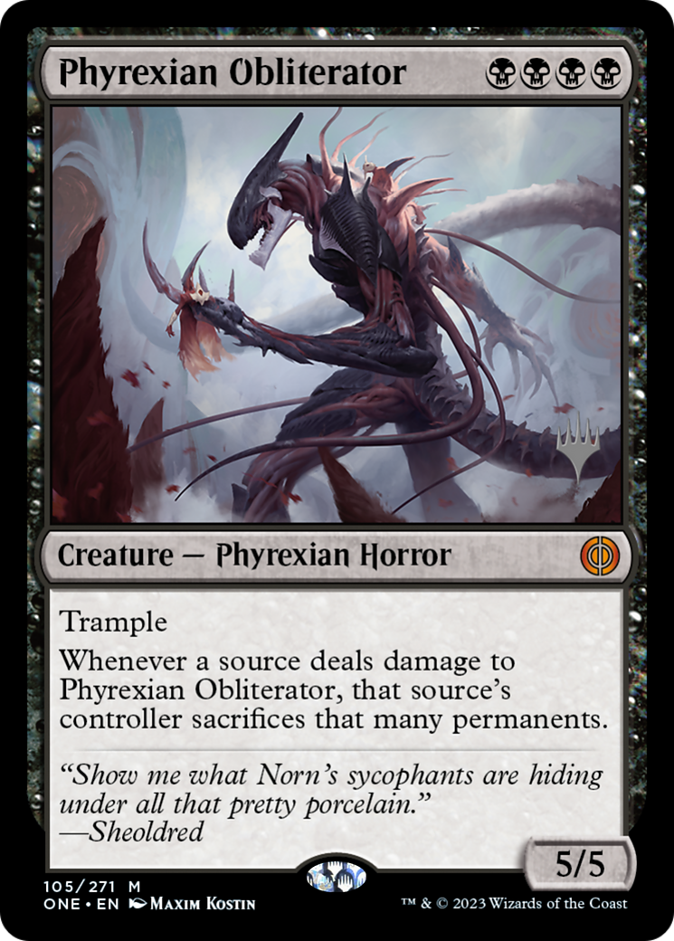 Phyrexian Obliterator (Promo Pack) [Phyrexia: All Will Be One Promos] | Exor Games Truro
