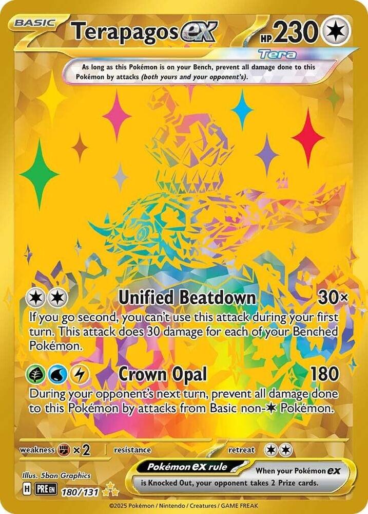 Terapagos ex (180/131) [Scarlet & Violet: Prismatic Evolutions] | Exor Games Truro
