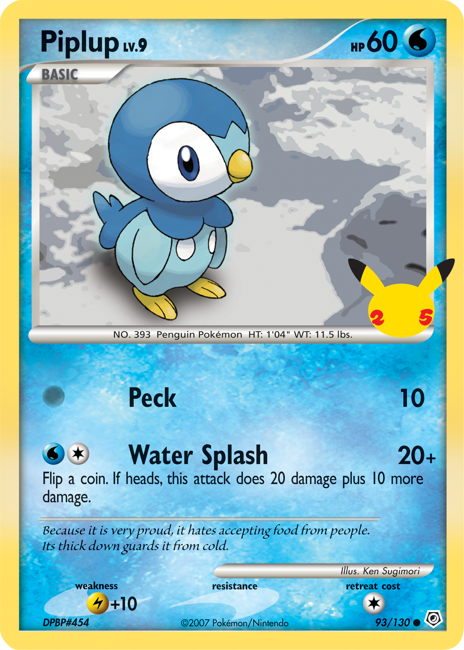 Piplup (93/130) (Jumbo Card) [First Partner Pack] | Exor Games Truro