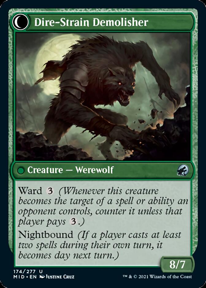 Burly Breaker // Dire-Strain Demolisher [Innistrad: Midnight Hunt] | Exor Games Truro