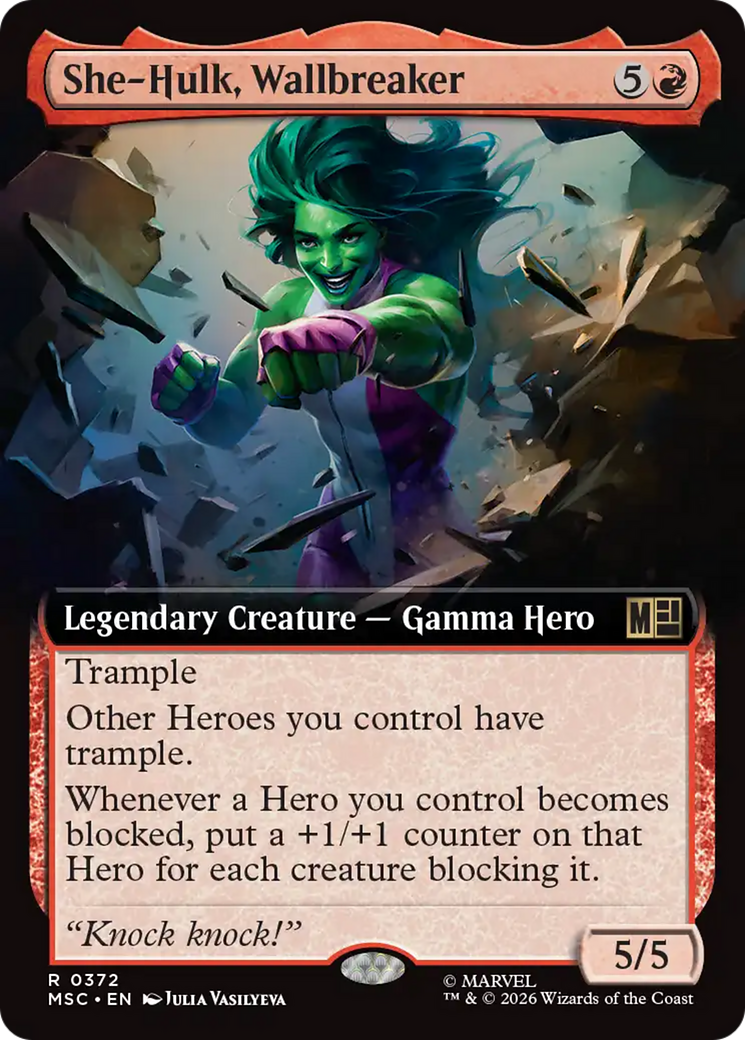 She-Hulk, Wallbreaker (Extended Art) [Marvel Super Heroes Commander] | Exor Games Truro