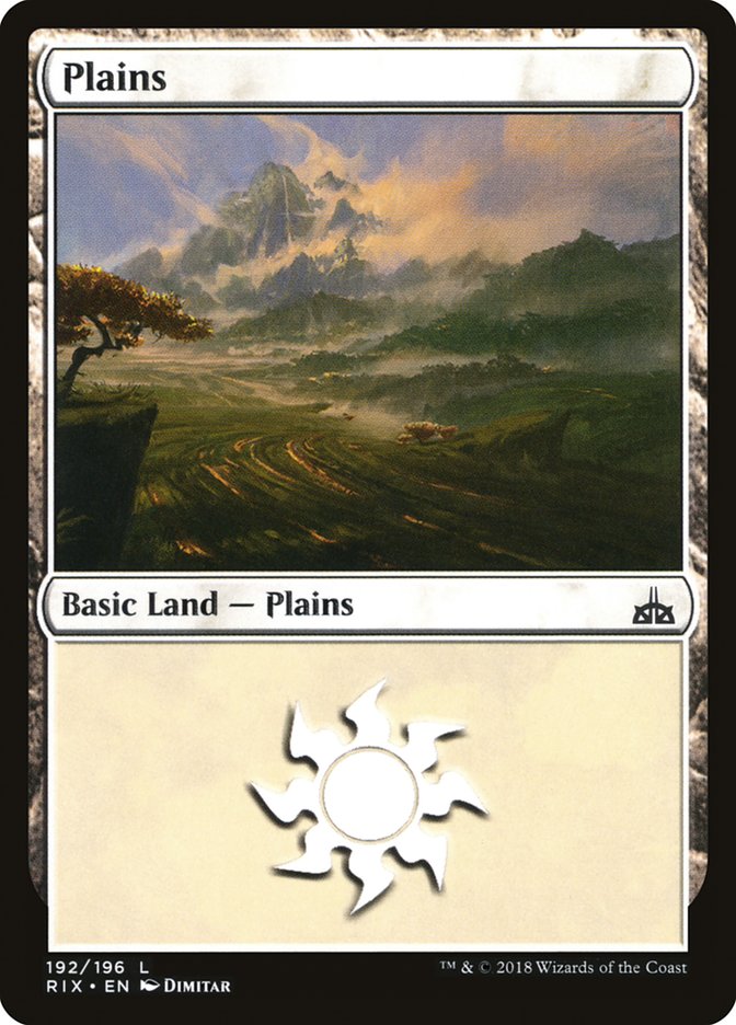 Plains (192) [Rivals of Ixalan] | Exor Games Truro