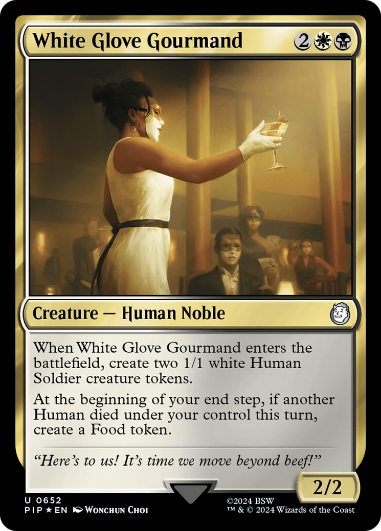 White Glove Gourmand (Surge Foil) [Fallout] | Exor Games Truro
